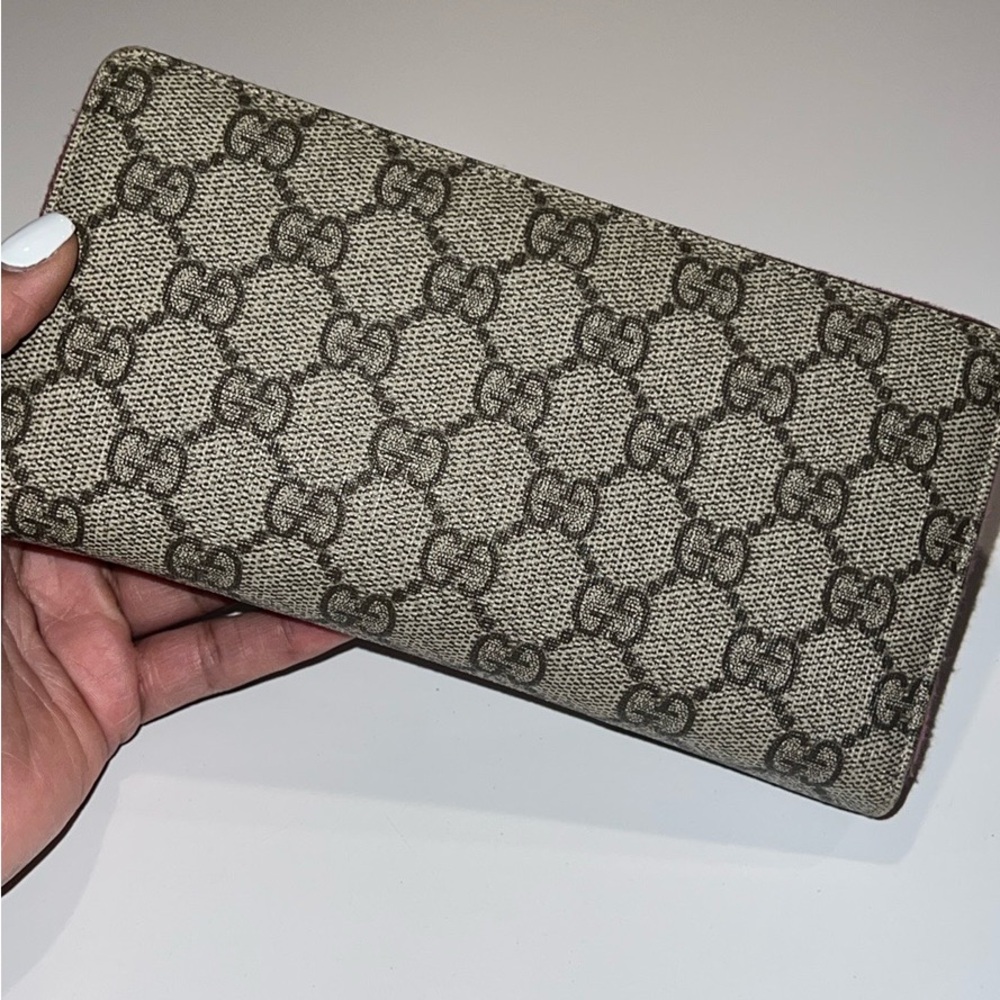 Gucci Beige Monogram Wallet